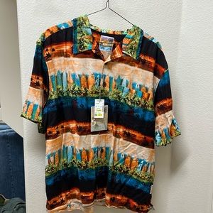 Men's 2XL It's 5o'clock somewhere button down shirt, new with tags.